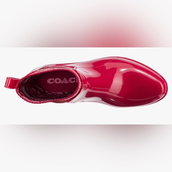 COPY - NWT COACH Rivington Rain Bootie, Available in red or white and multiple … - Picture 4 of 12